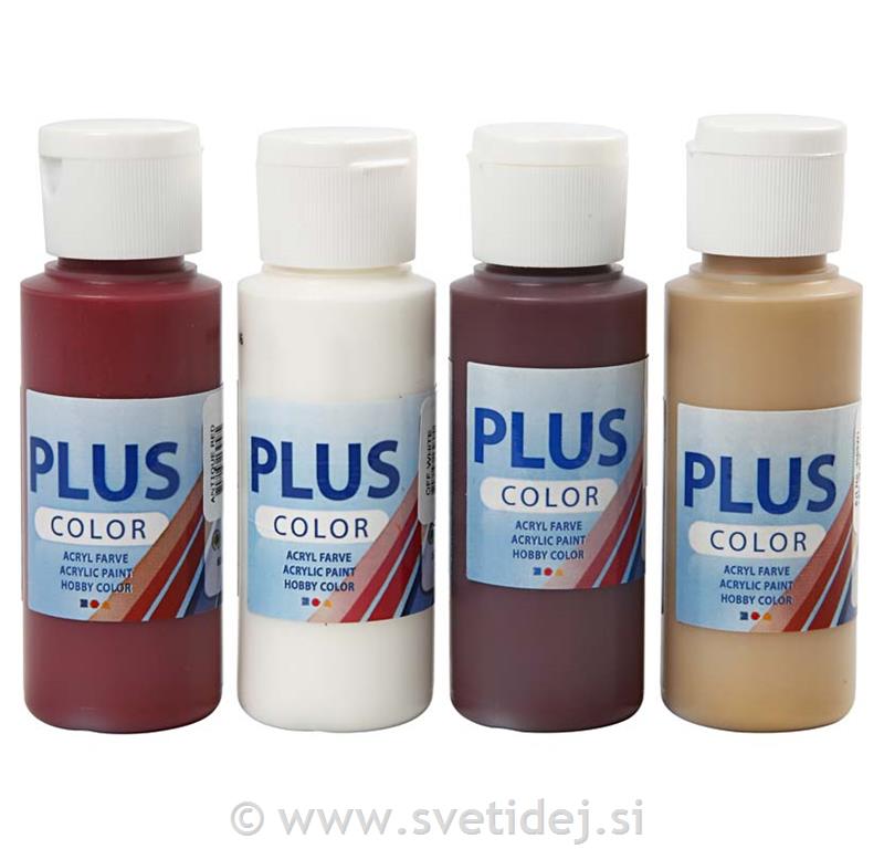 Plus Color barve, 4x60 ml