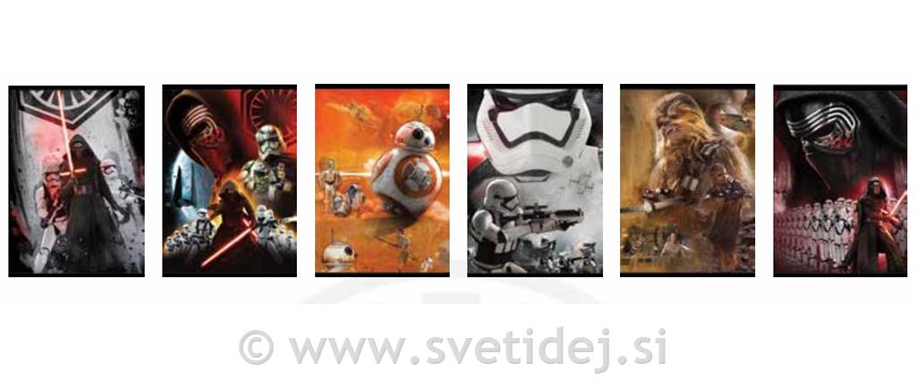 ZVEZEK A4 42L STAR WARS BREZČRTNI