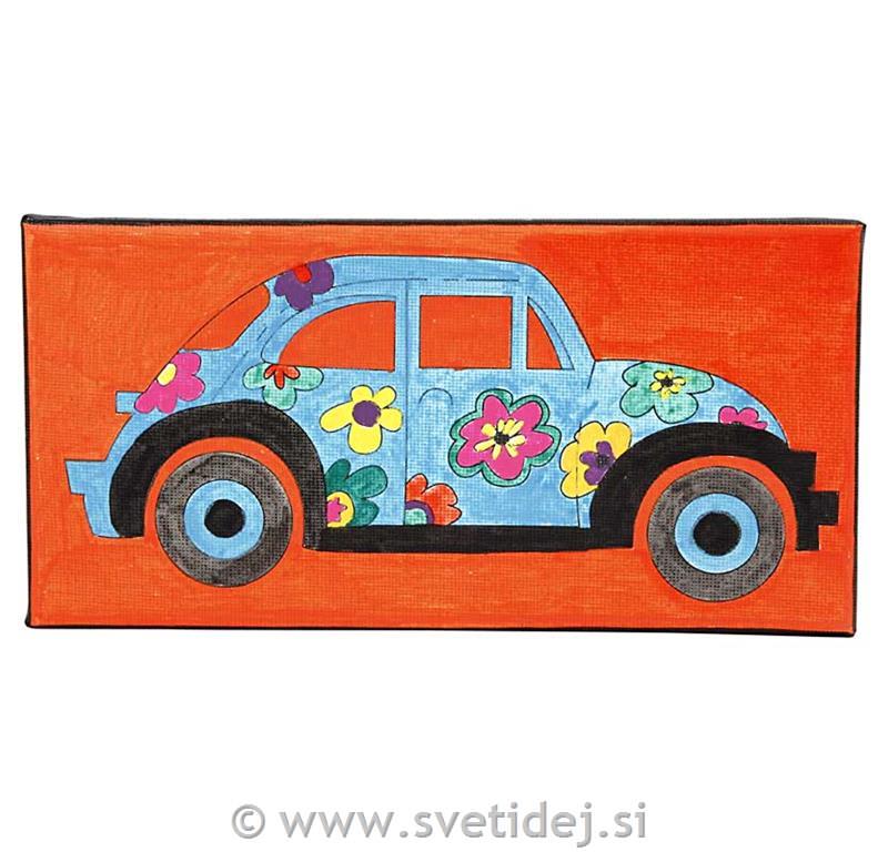 Platno s sliko, 10x20 cm, set 4
