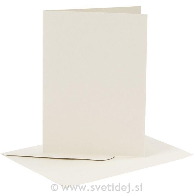 Kuverta&vizitka 11,5x16,5 cm, set 6