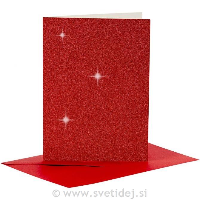 Kuverta&vizitka 11,5x16,5 cm, set 4