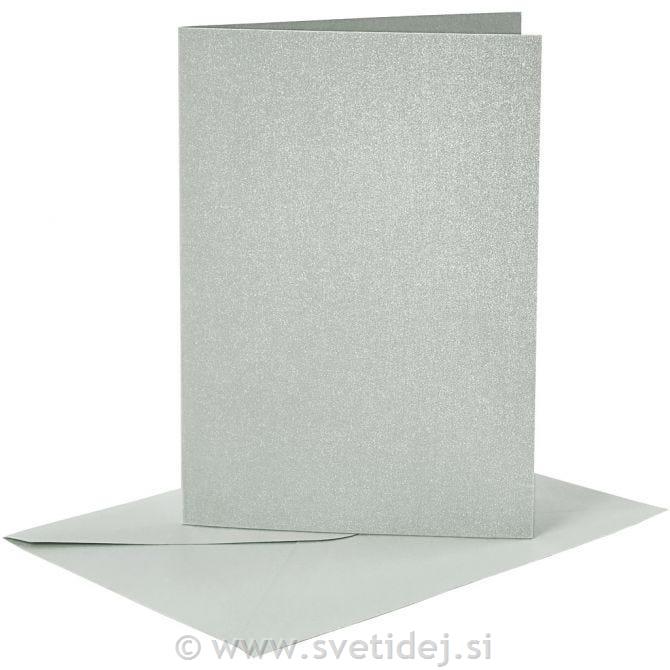 Kuverta&vizitka 11,5x16,5 cm, set 4