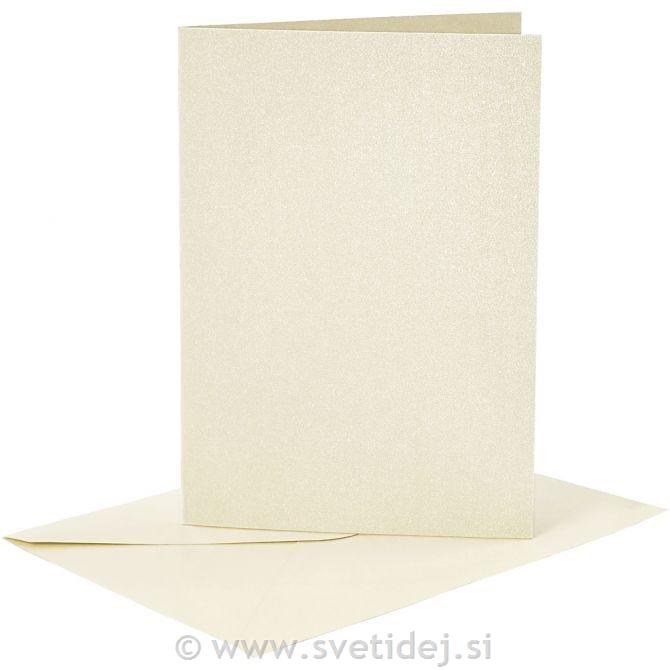 Kuverta&vizitka 11,5x16,5 cm, set 4