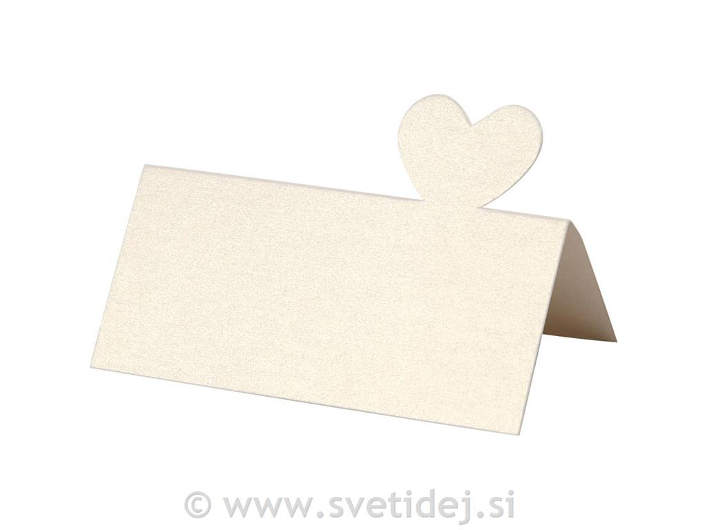 Vizitka za ime 85x80 mm, set 20 um.bela