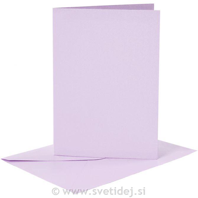 Kuverta&vizitka 11,5x16,5 cm, set 6