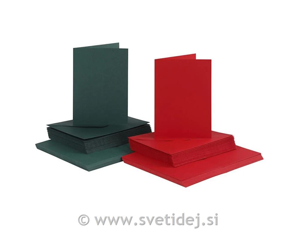 Kuverta&vizitka 10,5x15 cm, set 50