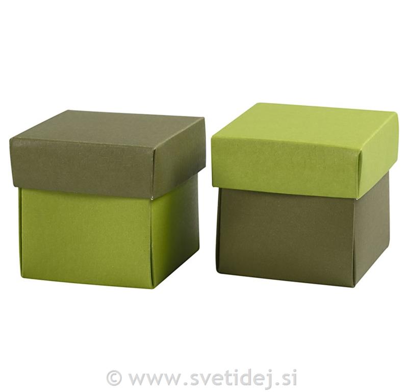 Zložljiva škatlaica 5,5x5,5 cm, set 10