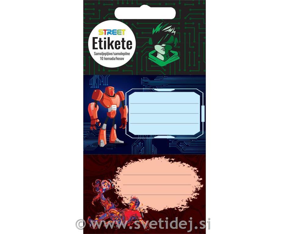 ETIKETE ZA ZVEZEK KIDS BOYS 10/1