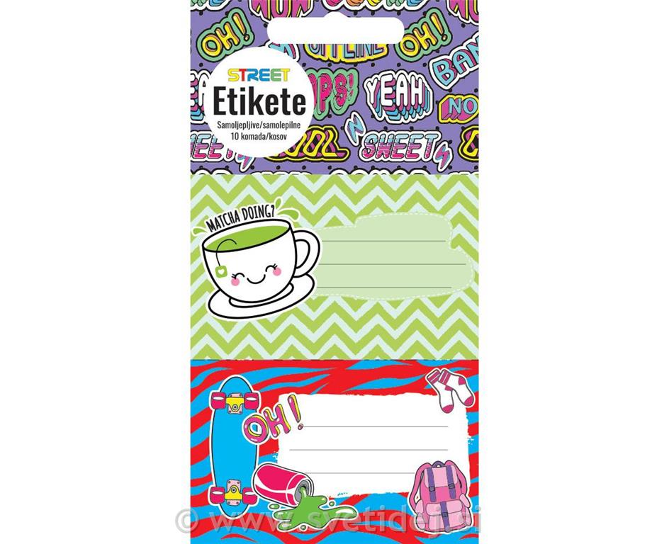 ETIKETE ZA ZVEZEK TEEN GIRLS 10/1