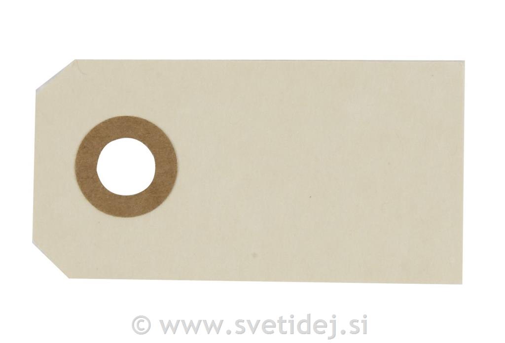 Obesek Manilla, 3x6 cm, 30 obeskov,