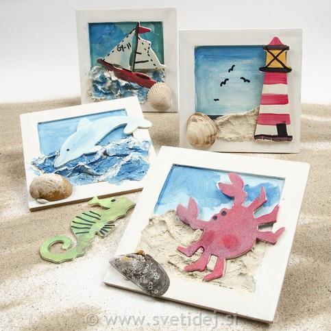 Okvir MDF 15x15cm, izrez 11x11cm,set 4