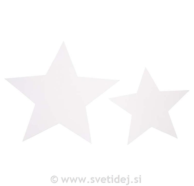 Zvezde iz kartona 7,3+10 cm, set 40