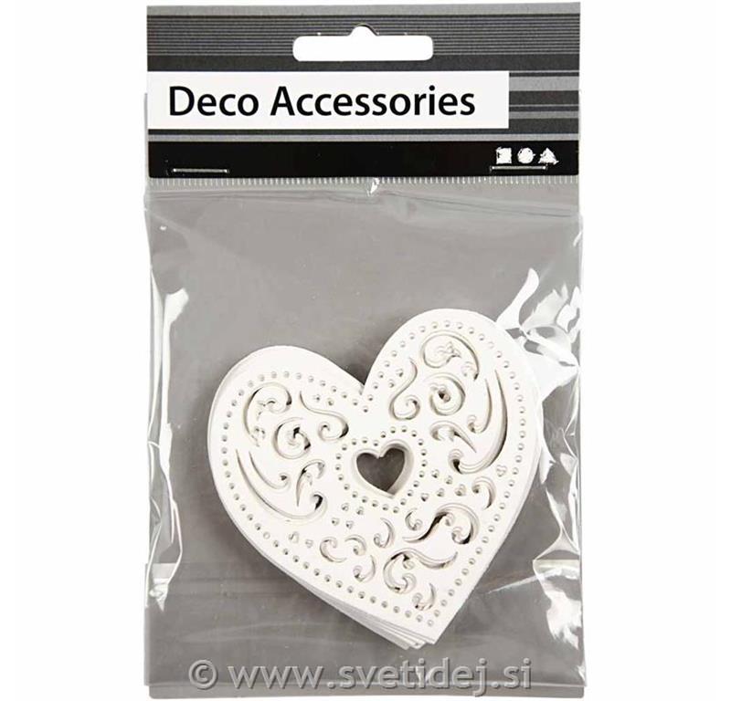 Lasersko izrezano srce 7,5 cm, set 18