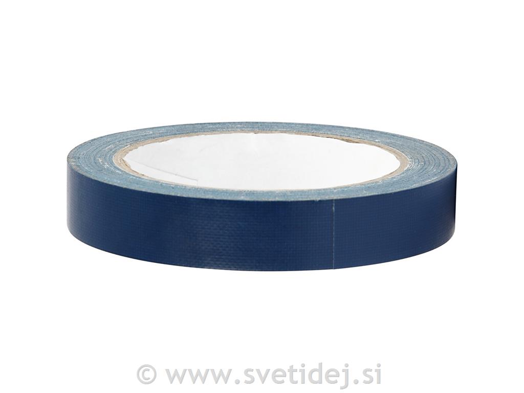 Močan lepilni trak moder 19 mm, 25 m