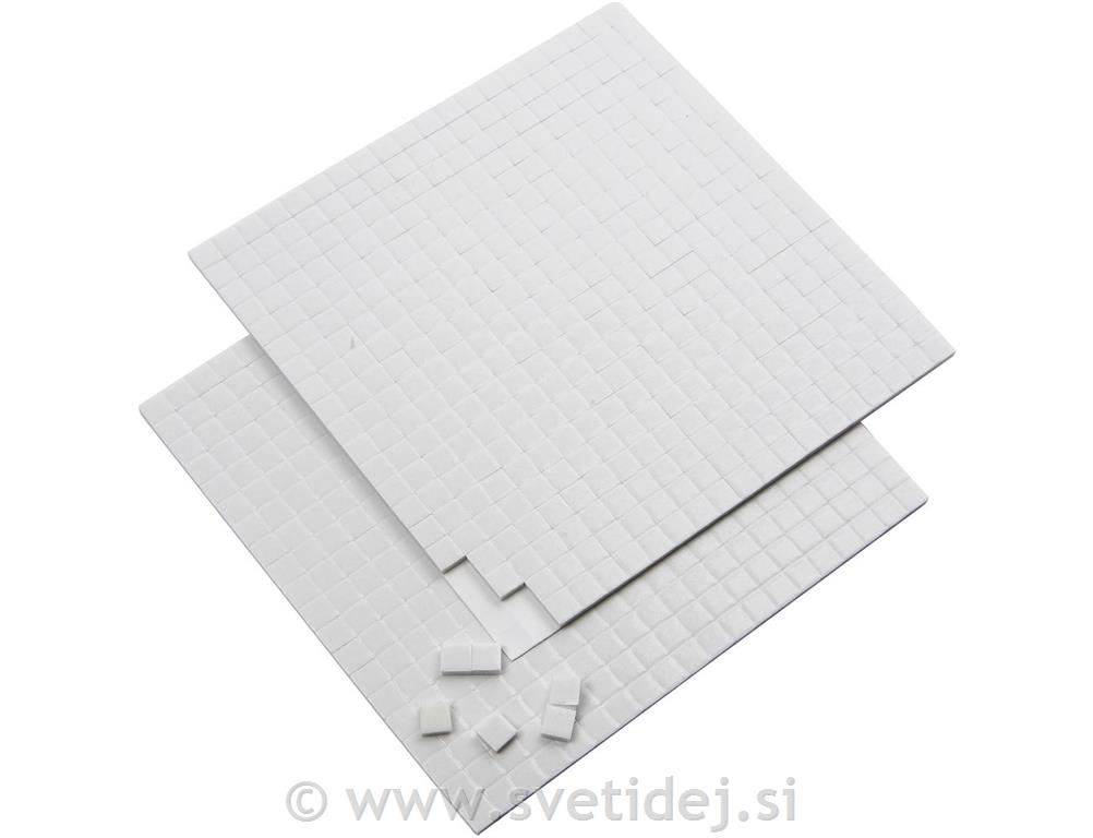 3D lepilne blazinice 5x5 mm, 2 mm, set 1
