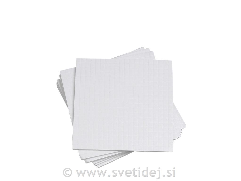 3D lepilne blazinice 5x5 mm, 1 mm, set 1