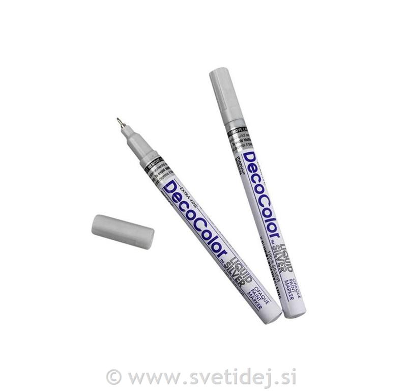 Deco Color Marker, 0,8 mm, srebrn