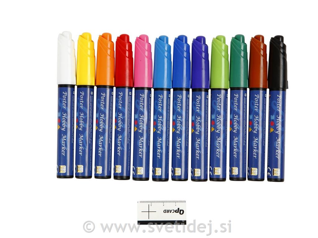 Poster Hobby marker, 3 mm, set 12