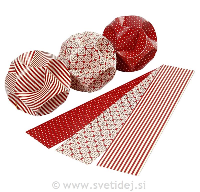 Set za papirnate okraske, 5x28cm, set 9