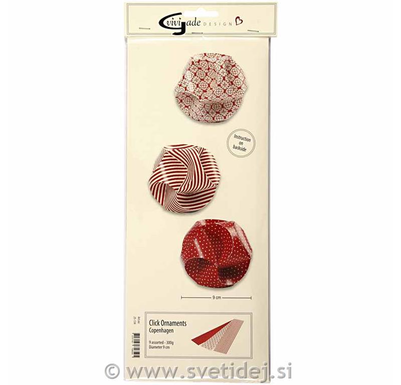Set za papirnate okraske, 5x28cm, set 9