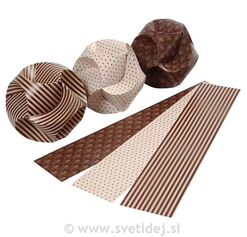 Set za papirnate okraske, 5x28cm, set 9
