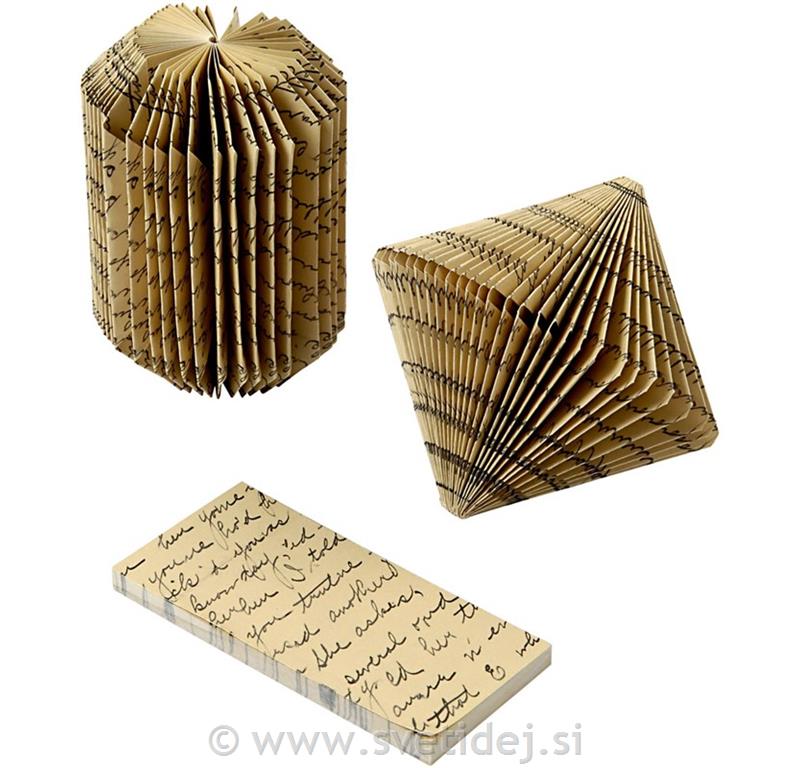 Zgiban papir 4,5x9 cm, set 6