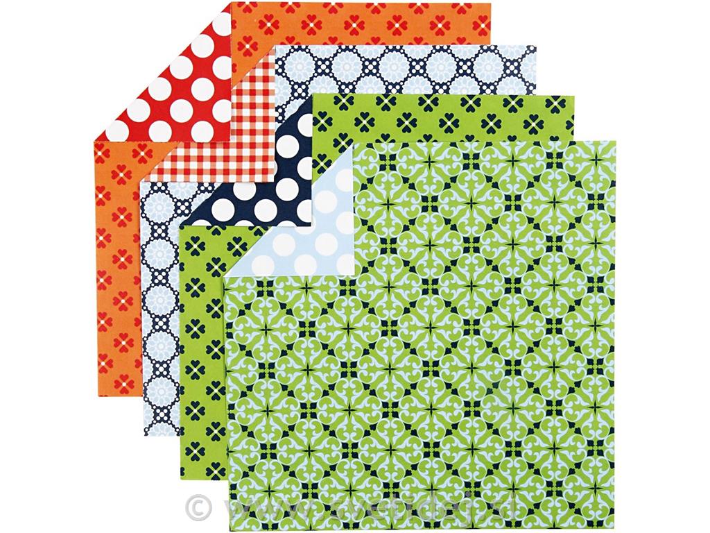 Origami papir 10x10 cm, set 50