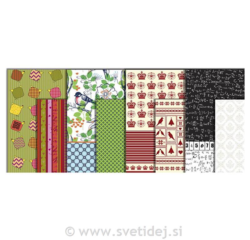 Decoupage papir 25x35 cm, 360 listov