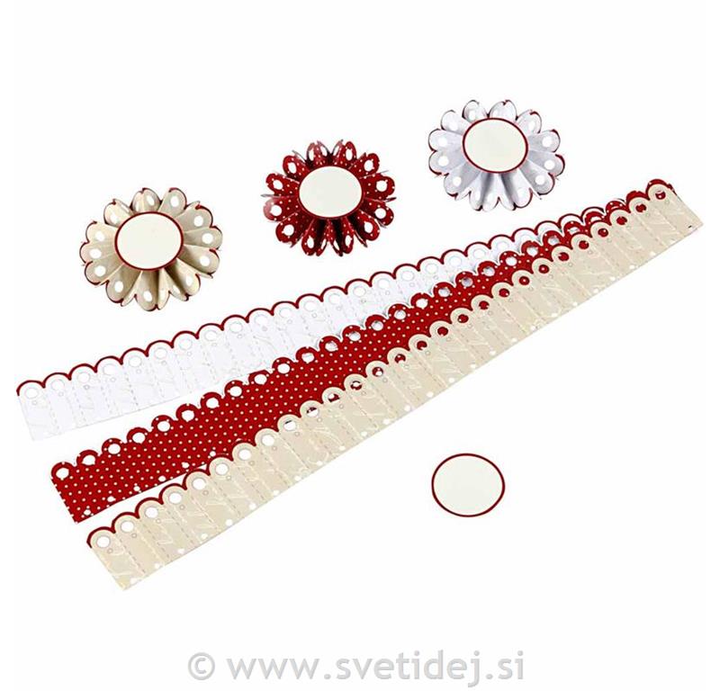 Trakovi za 6 rozet, 8 cm