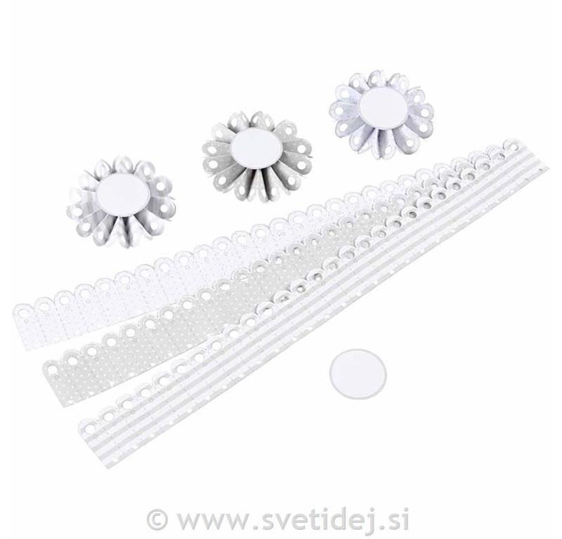 Trakovi za 6 rozet, 8 cm