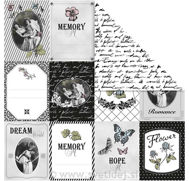 Design papir 30,5x30,5 cm, 5 pol