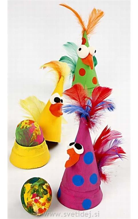 Škatlice stožci, 6,5 cm, set 4