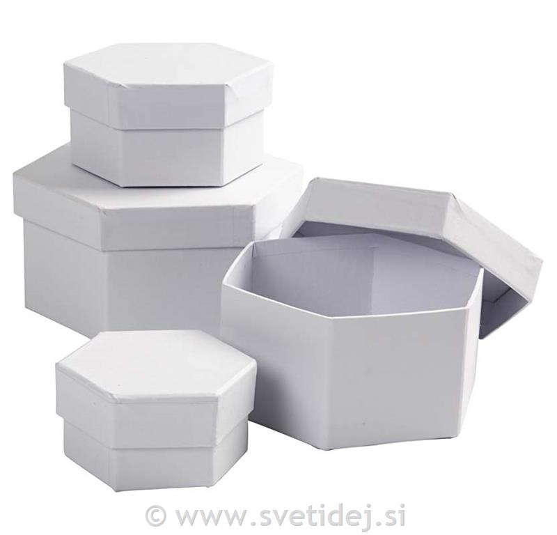 Škatlice 6,5+8+10+12 cm, set 4