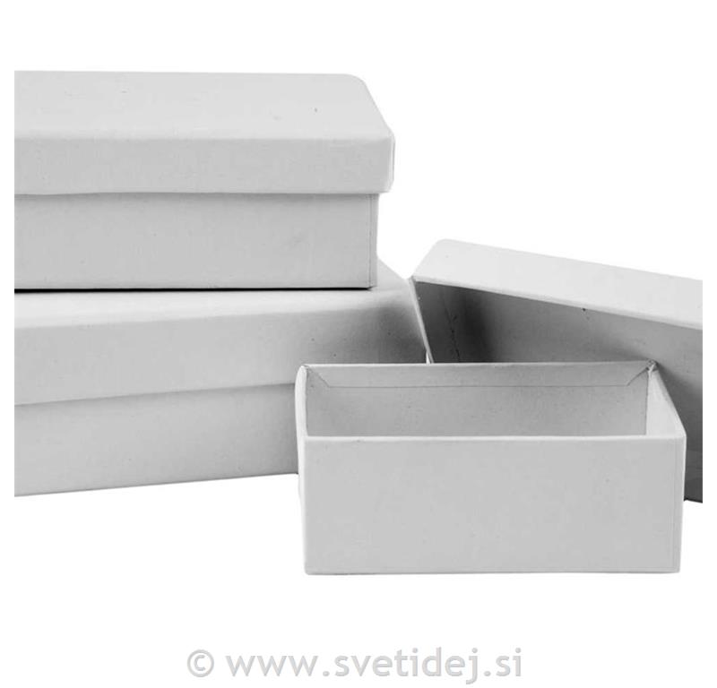 Škatle pravokotne 12x9x4,5 cm, set 18