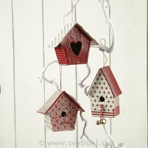 Male ptičje hišice, 7 cm, set 3