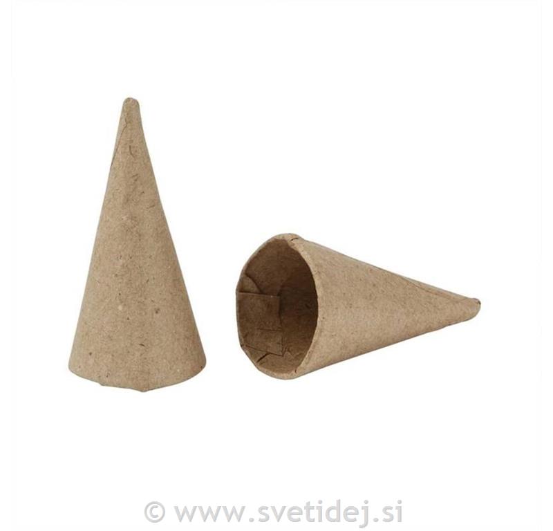 Stožci iz papirne mase 6 cm, set 12