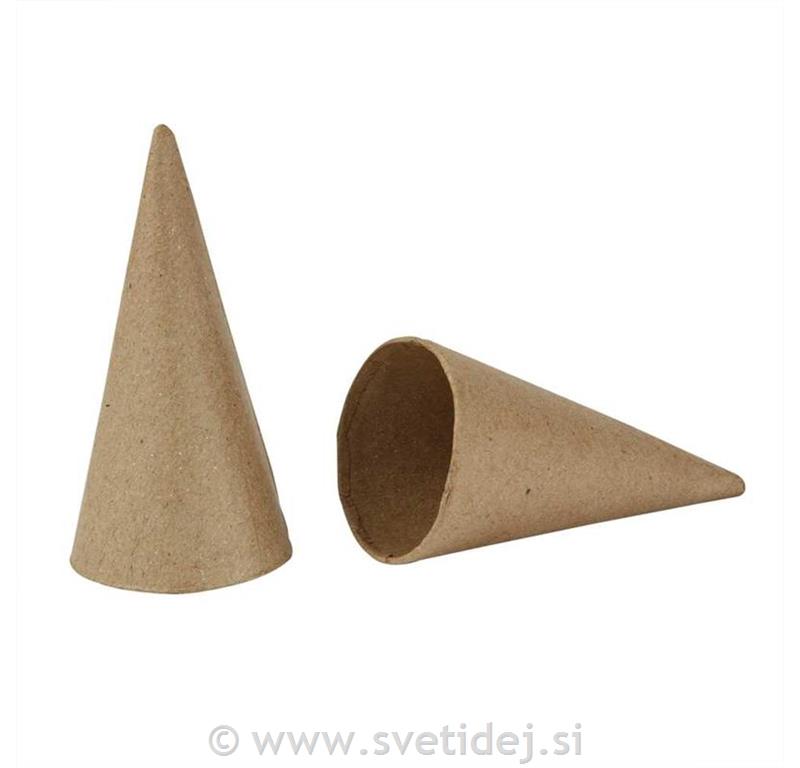 Stožci iz papirne mase 10 cm, set 10