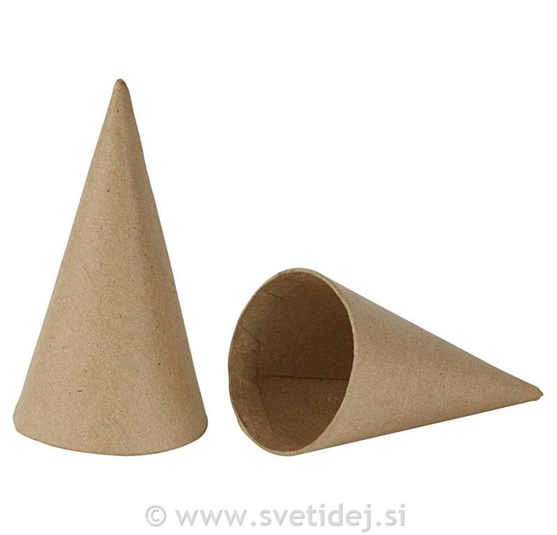 Stožci iz papirne mase 14 cm, set 10