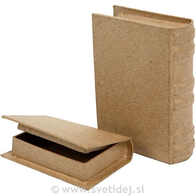 Škatla-knjiga, 6x9x2 cm, set 2