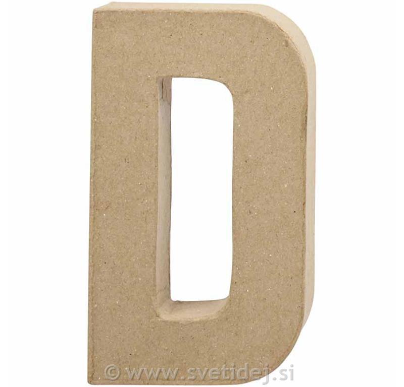 Črka D 20,5 cm, deb. 2,5 cm