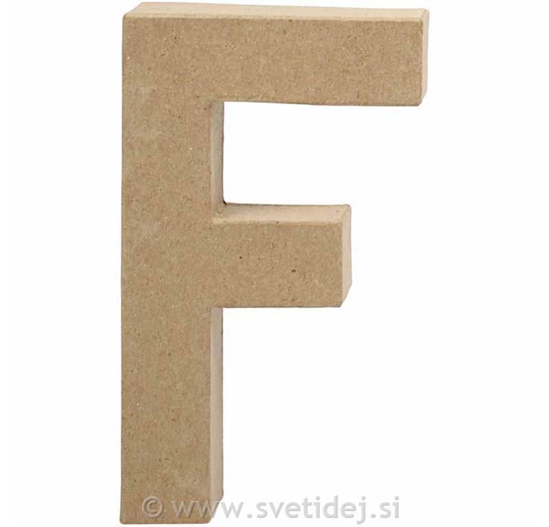 Črka F 20,5 cm, deb. 2,5 cm