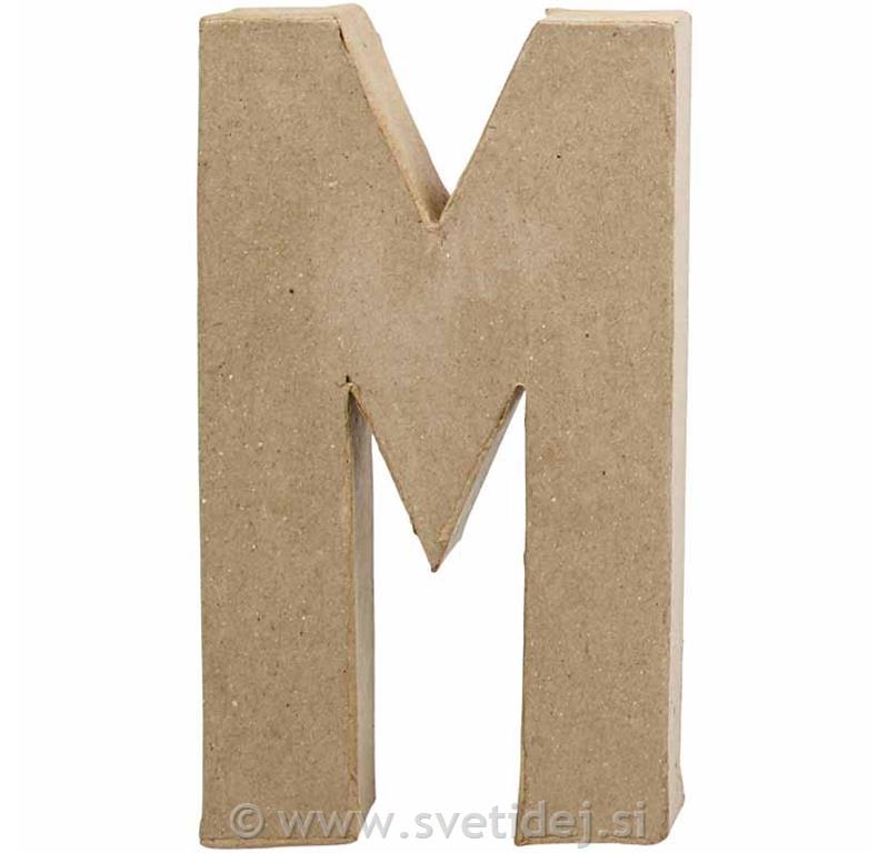 Črka M 20,5 cm, deb. 2,5 cm