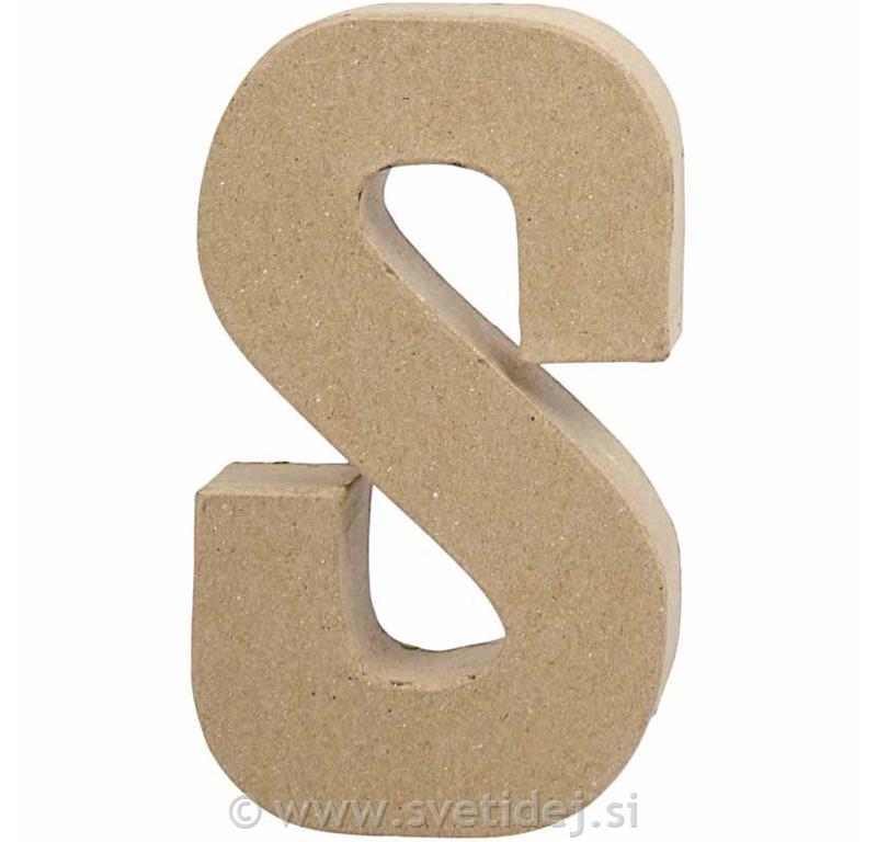 Črka S 20,5 cm, deb. 2,5 cm