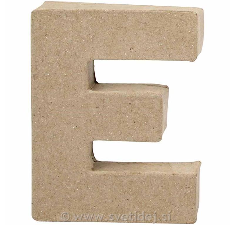 Črka mala E, 10 cm, debelina 2 cm