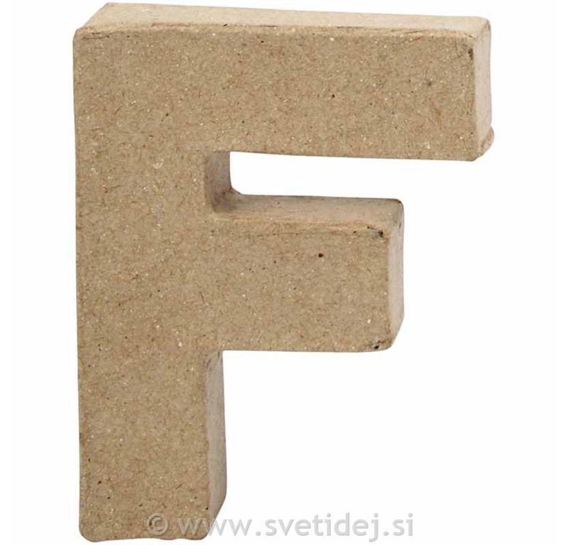 Črka mala F, 10 cm, debelina 2 cm