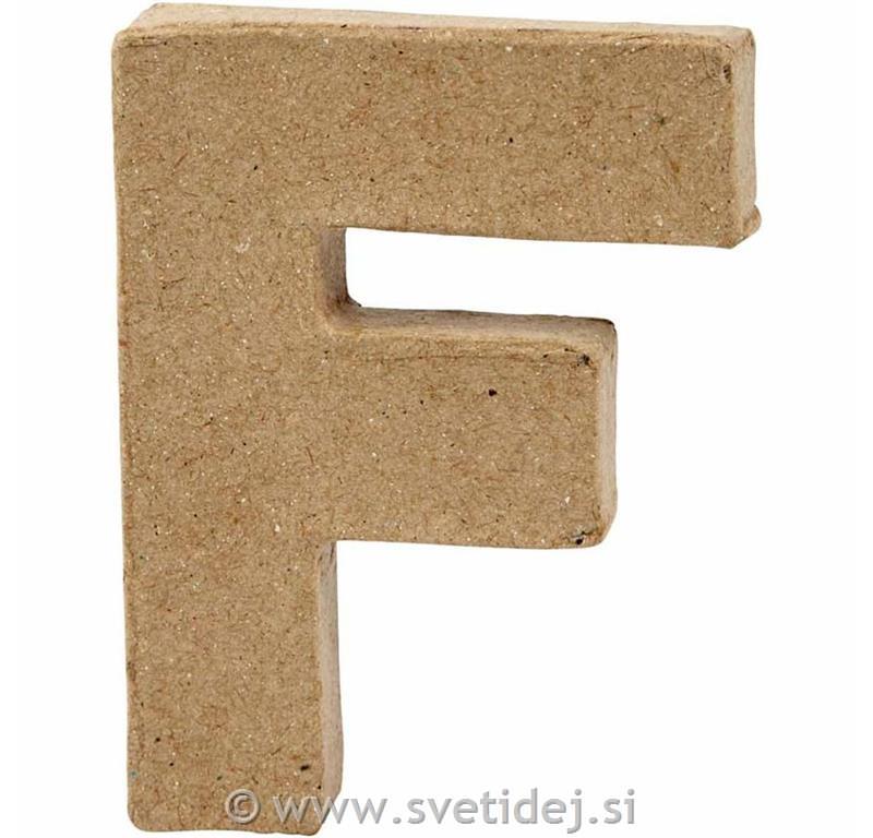 Črka mala F, 10 cm, debelina 2 cm
