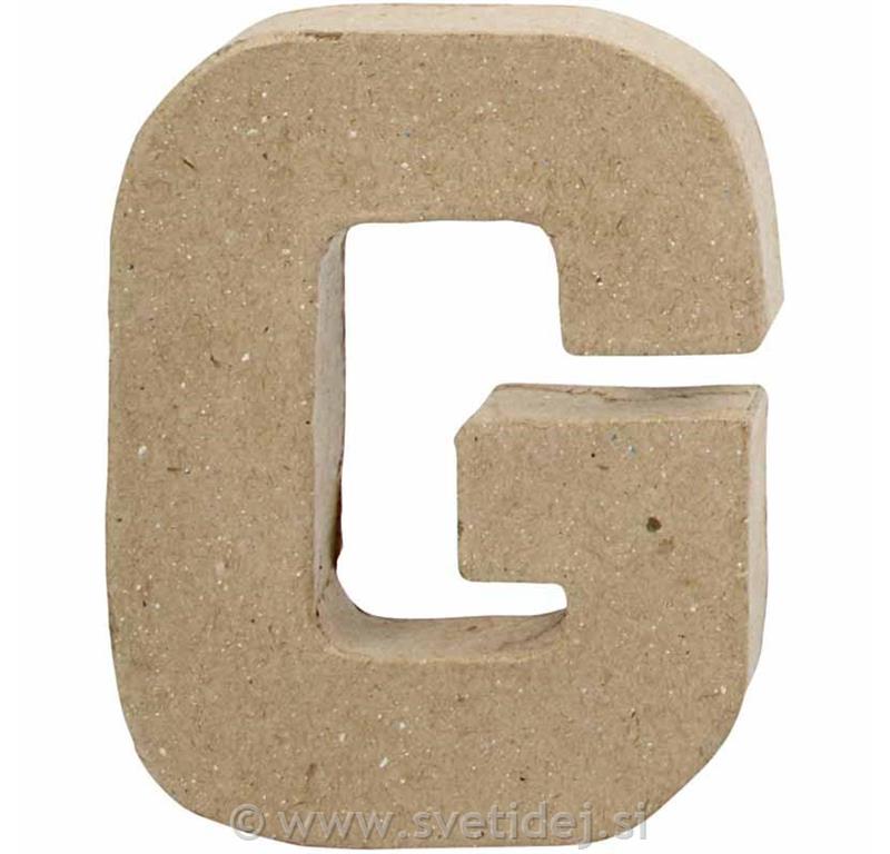 Črka mala G, 10 cm, debelina 2 cm