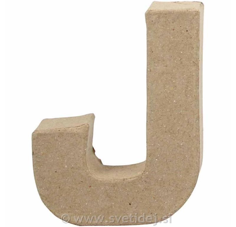 Črka mala J, 10 cm, debelina 2 cm