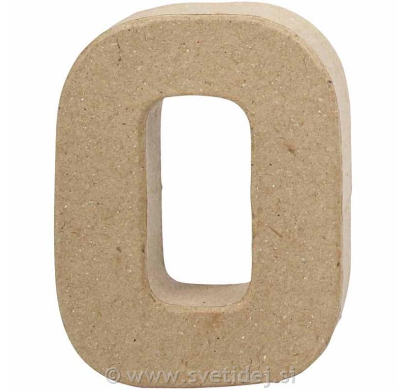 Črka mala O, 10 cm, debelina 2 cm