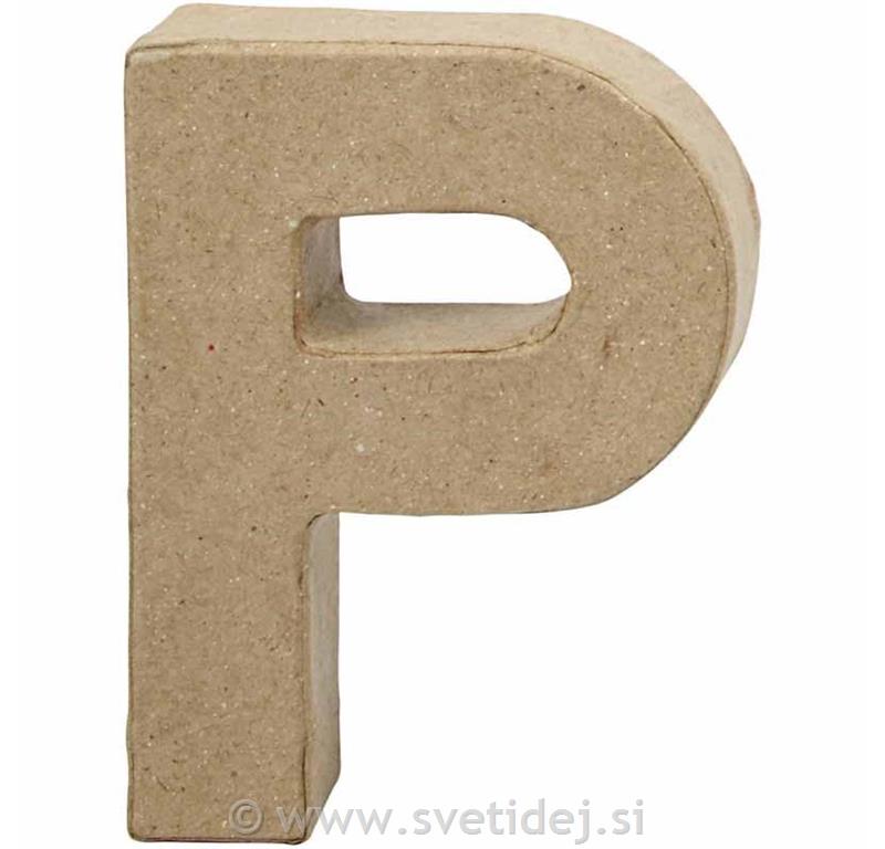 Črka mala P, 10 cm, debelina 2 cm